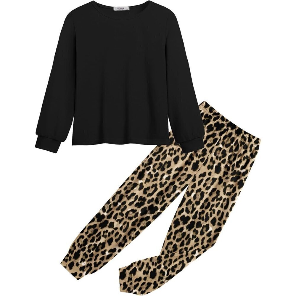 Arshiner Girls 2 Piece Outfits Fashion Tracksuits Long Sleeve Pullover Sweatshir